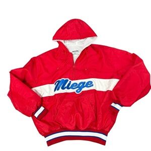 DELONG bistro miege sweater-style windbreaker jacket size XL small size unisex